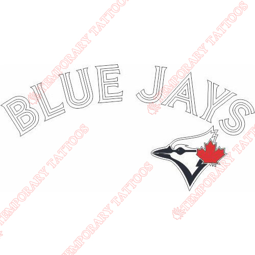 Toronto Blue Jays Customize Temporary Tattoos Stickers NO.2005